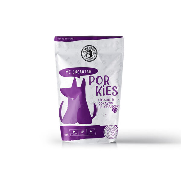 Cookie Dogster Porkies Hígado y Corazón de Chancho