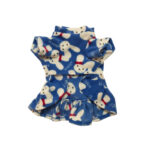 Vestido Polar Conejitos Celeste - Imagen 2