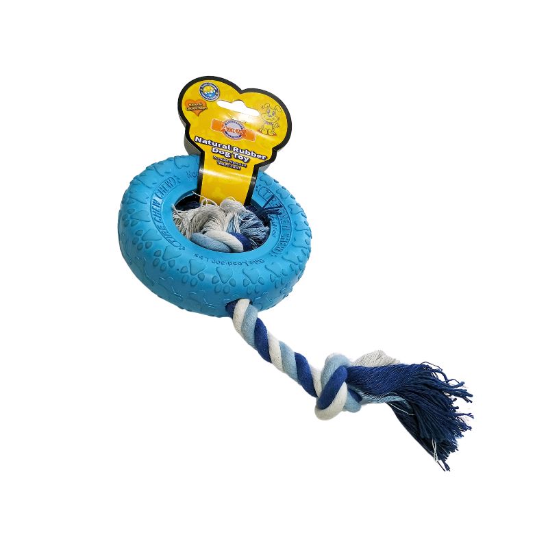 Juguete Llanta con Soga celeste 1 Juguete Llanta con Soga celeste