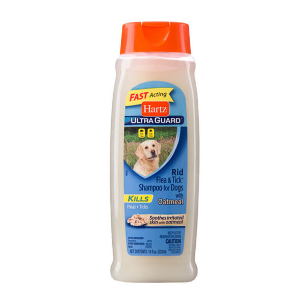 Hartz Hug Rid Flea Dog Shampoo - Oatmeal 532 ML