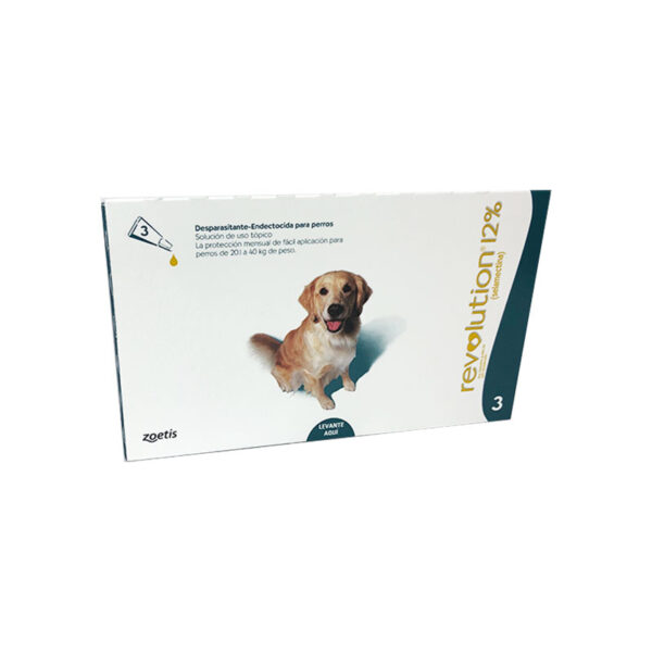 Revolution Antipulgas 12% X 3 Und X 2.00 ML (20.1 A 40 KG)