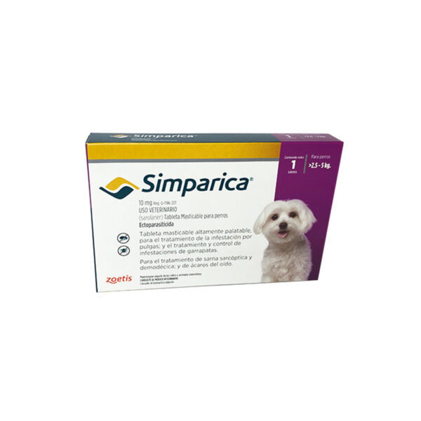 Simparica 10 MG X 1 TAB (2.5 A 5 KG)