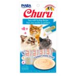 Churu Snack Húmedo Sabor Atún y Viera 14 GR X 4 Unid