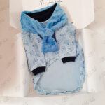 Little Tails Polo Manga Larga Celeste con Chalina