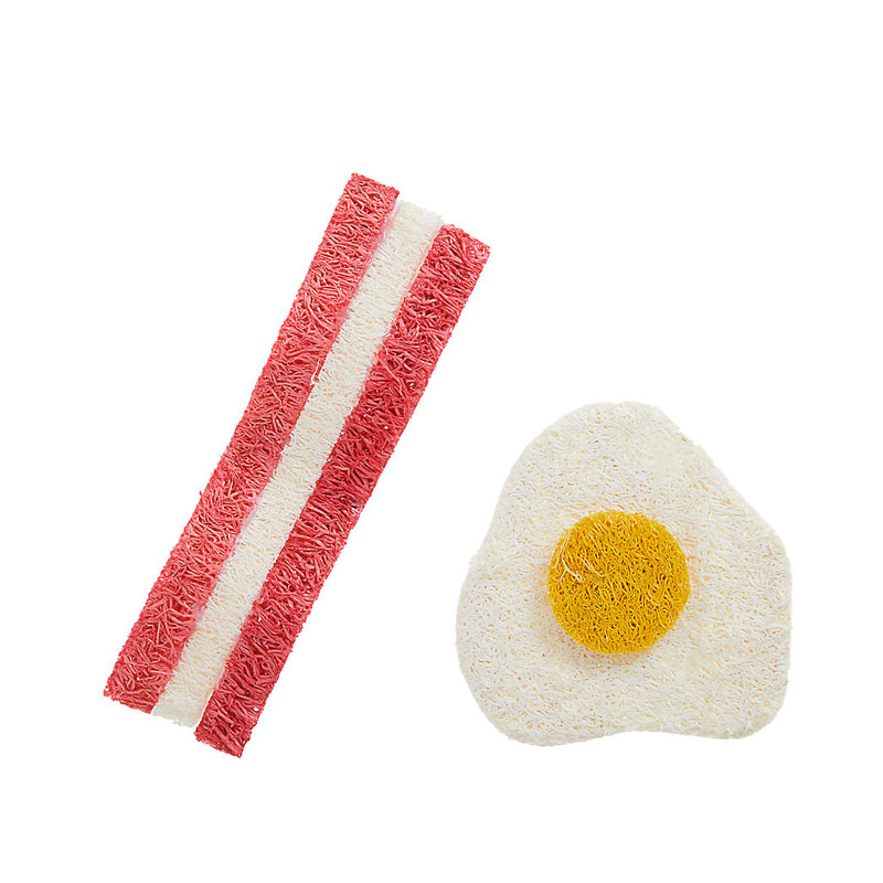 huevosytocinoparaconejoyhamster JUGUETE BACON AND EGG PARA CONEJOS Y ROEDORES - Imagen 1