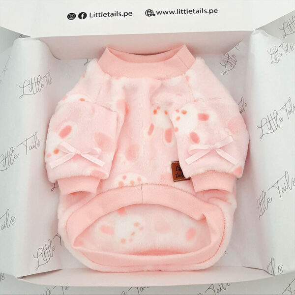 Little Tails Pijama de Felpa Rosada