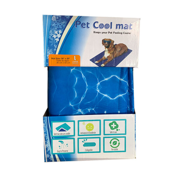 Cool Mat Manta Refrescante Para Mascota Talla L Azul Cristalino