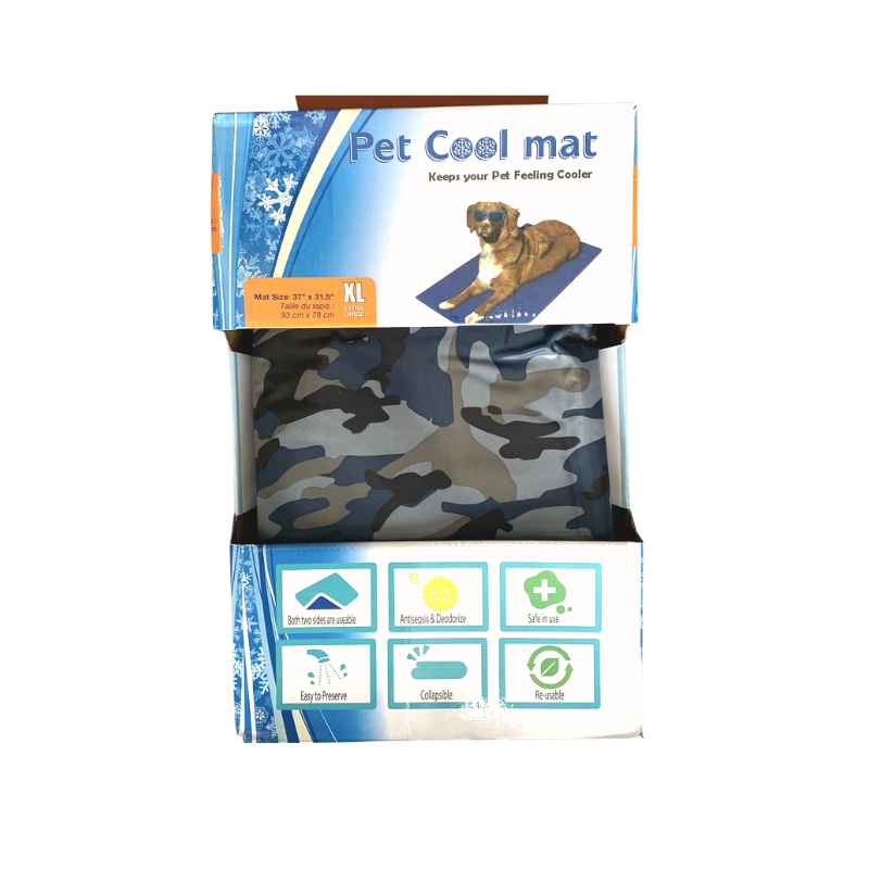 cool mat camuflado azul XL Cool Mat Manta Refrescante para Mascota Talla 2XL Camuflado Azul - Imagen 1