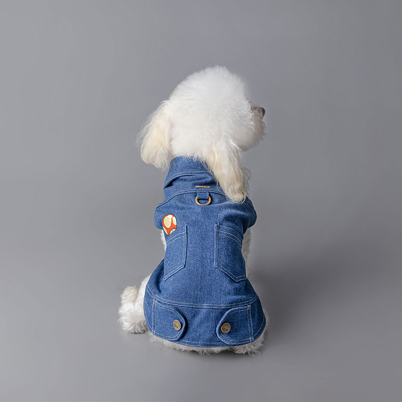 scrappie-shopper-chaleco-jean-para-mascotas-2 Scrappie Shopper Chaleco Demin Mario Bross - Imagen 1