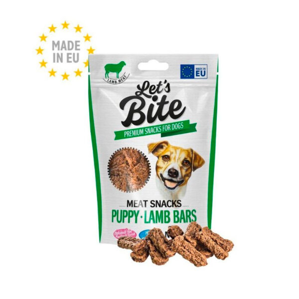 Let's Bite Meat Snacks Puppy Lamb Bars 80 G
