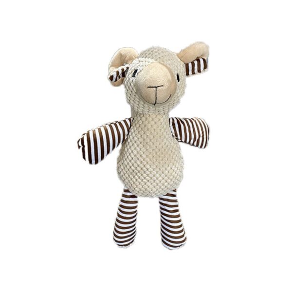 Peluche Cabra con Rayas Beige