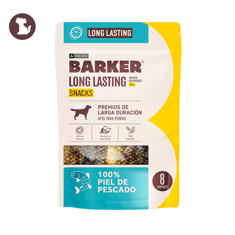 Barker-Long-Lasting-Snacks-Piel-de-Pescado Barker Long Lasting Piel de Pescado 130 G - Imagen 1