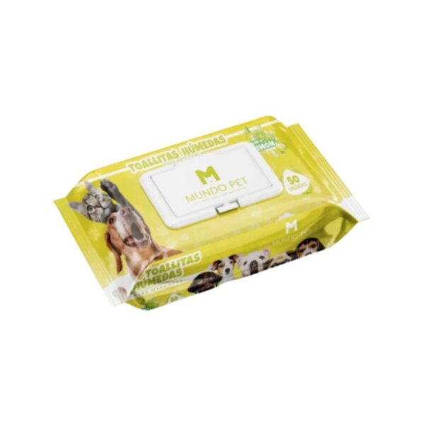 Mundo Pet Toallas Húmedas 50 Unid
