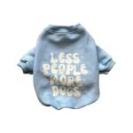 Polera “Less People More Dogs” Celeste Bebé