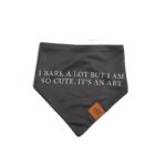 Bandana "I Bark a Lot" Negra