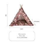 FRINGE CAMA ANTIQUE BOUQUET CLAY TEEPEE
