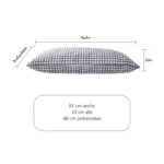 FRINGE CAMA PAINTED GINGHAM LARGE PILLOW