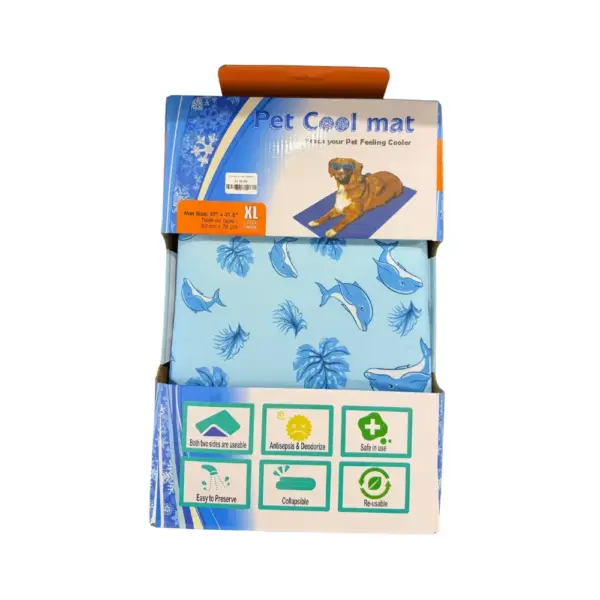 Cool Mat Manta Refrescante Para Mascotas XL Fondo Marino