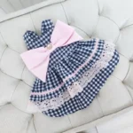 Little Tails Vestido Cuadros Azules