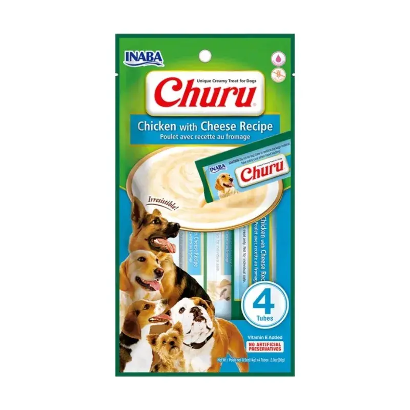 Churu Para Perros Snack Húmedo 14 gr X 4 Unid Pollo Con Queso Churu Para Perros Snack Húmedo 14 gr X 4 Unid Pollo Con Queso