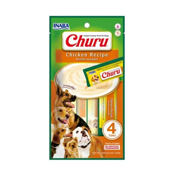 Churu Para Perros Snacks Húmedos 14 gr X 4 Unid Pollo