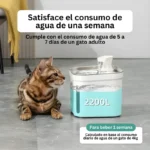 Fuente de Agua Para Gato Cuadrado 2.2 L