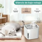 Fuente de Agua Para Gato Cuadrado 2.2 L