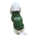 Polera Dogs Over Humans Verde Pino cochi