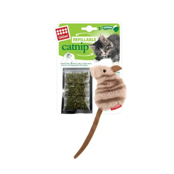 Gigwi Refillable Catnip Mouse