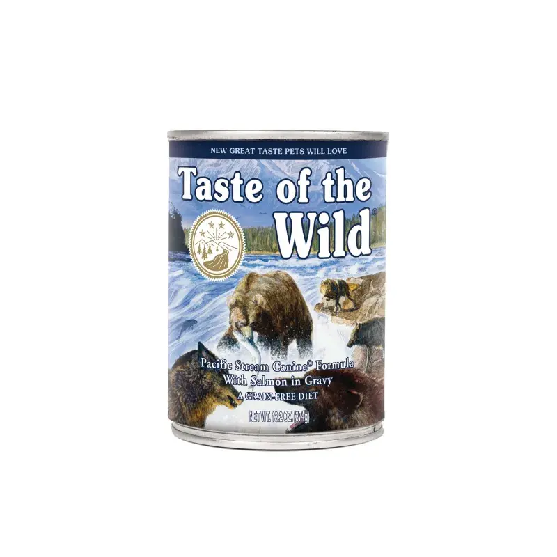 TASTE OF THE WILD PACIFIC STREAM SALMON LATA 374 G TASTE OF THE WILD PACIFIC STREAM SALMON LATA 374 G