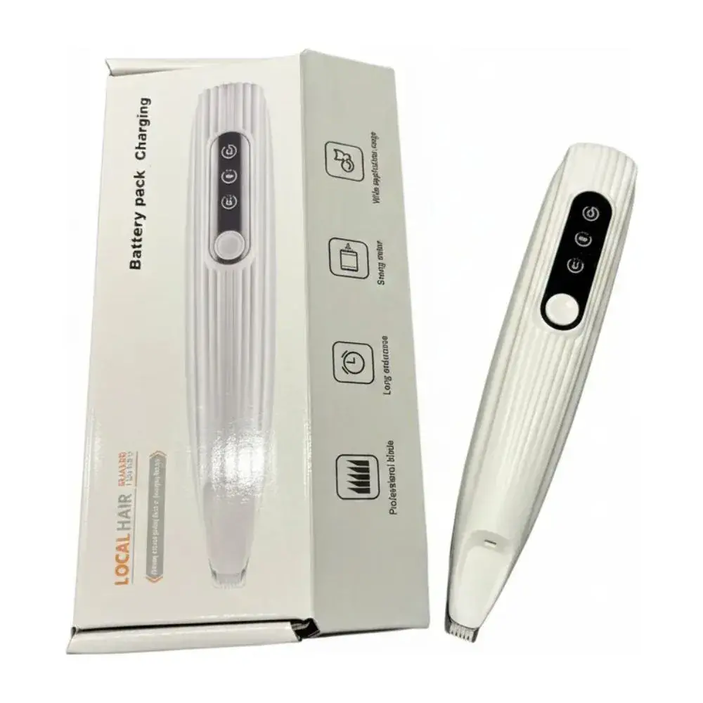 Maquina Cortadora de Pelos Inalámbrica Cordless hair trimmer with battery pack charging box and detachable charging wand (charging accessory)