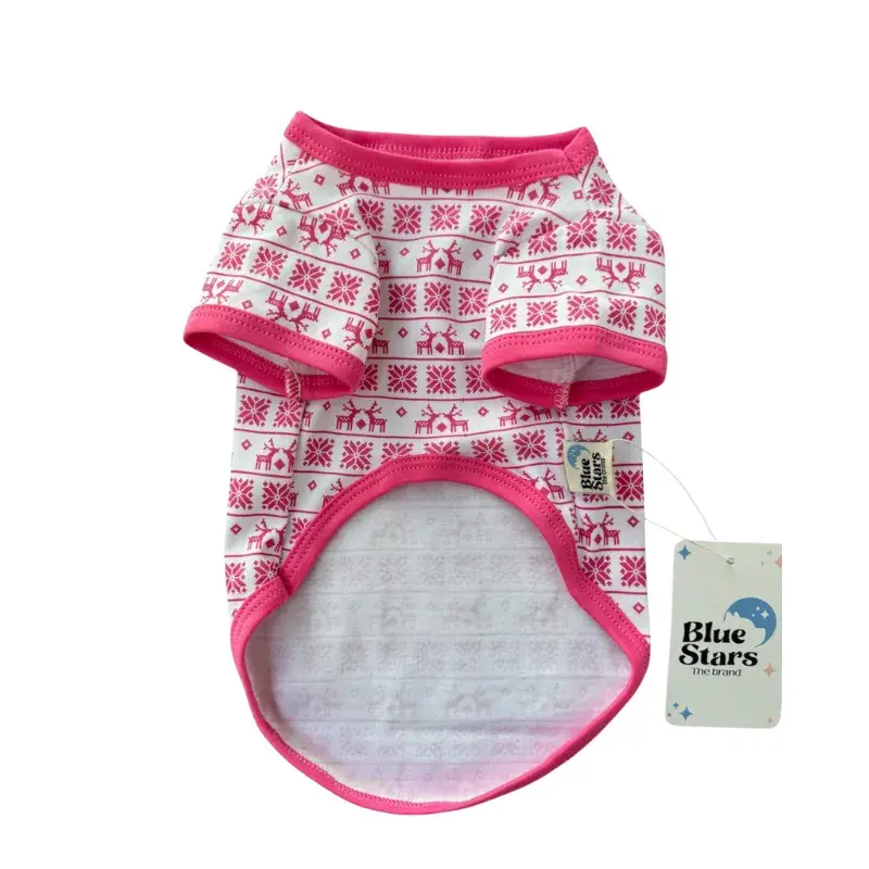 Blue Stars Polo de Algodón Pima Navidad Rosa2 Blue Stars Polo de Algodón Pima Navidad Rosa2