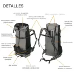 Mochila para Cargar Perro Mediano/Grande Gris - Imagen 3