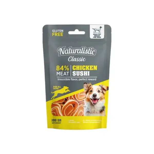 Naturalistic Classic Snack Chicken Sushi 100 G (1)