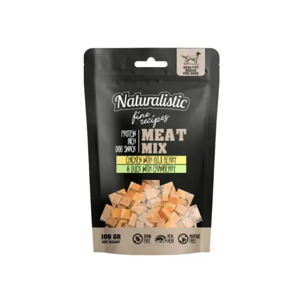 Naturalistic Fines Recipes Snack MeatMix Chicken & Duck 100 G