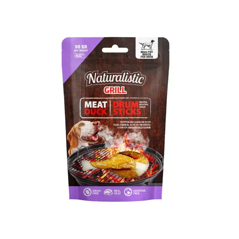 Naturalistic Grill Snack Meat Duck Drum Sticks 90 G (1) Naturalistic Grill Snack Meat Duck Drum Sticks 90 G (1)
