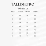 Little Tails guia de talla camisa