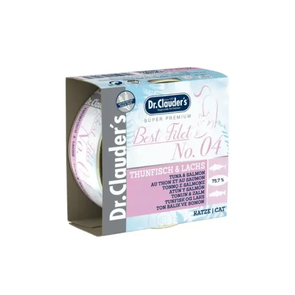 DR. CLAUDERS SUPER PREMIUM BEST FILET N04 ATÚN Y SALMÓN 70 G