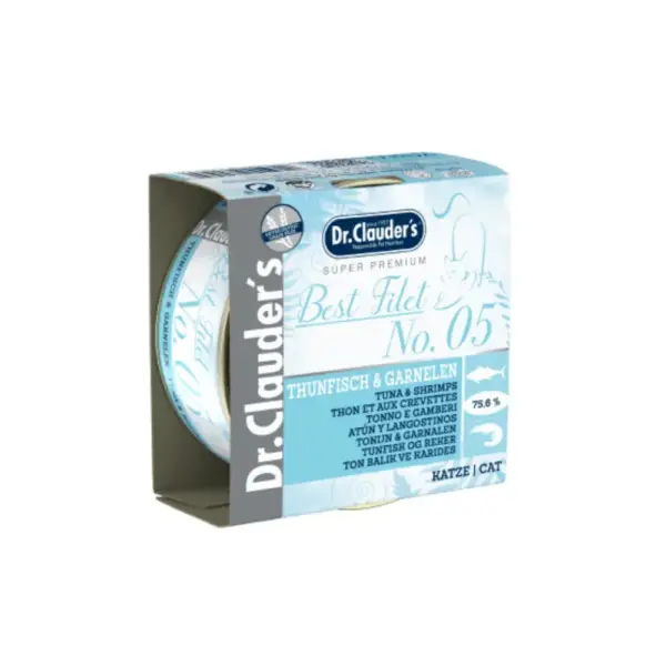 DR. CLAUDERS SUPER PREMIUM BEST FILET N05 ATÚN Y LANGOSTINOS 70 G