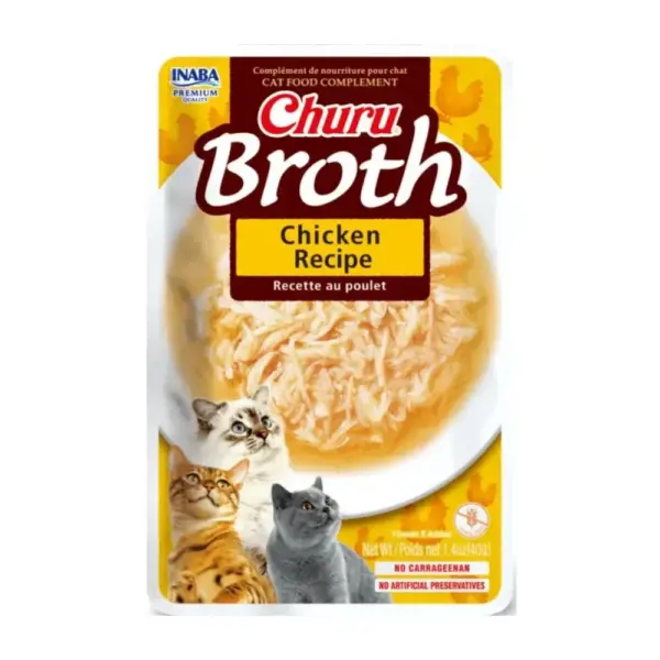 Churu Broth Snack para Gatos Chicken Recipe