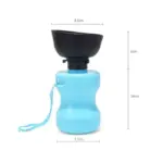 Medidas Bebedero Portátil Flexible 520 ML