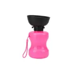 Rosado Bebedero Portátil Flexible 520 ML
